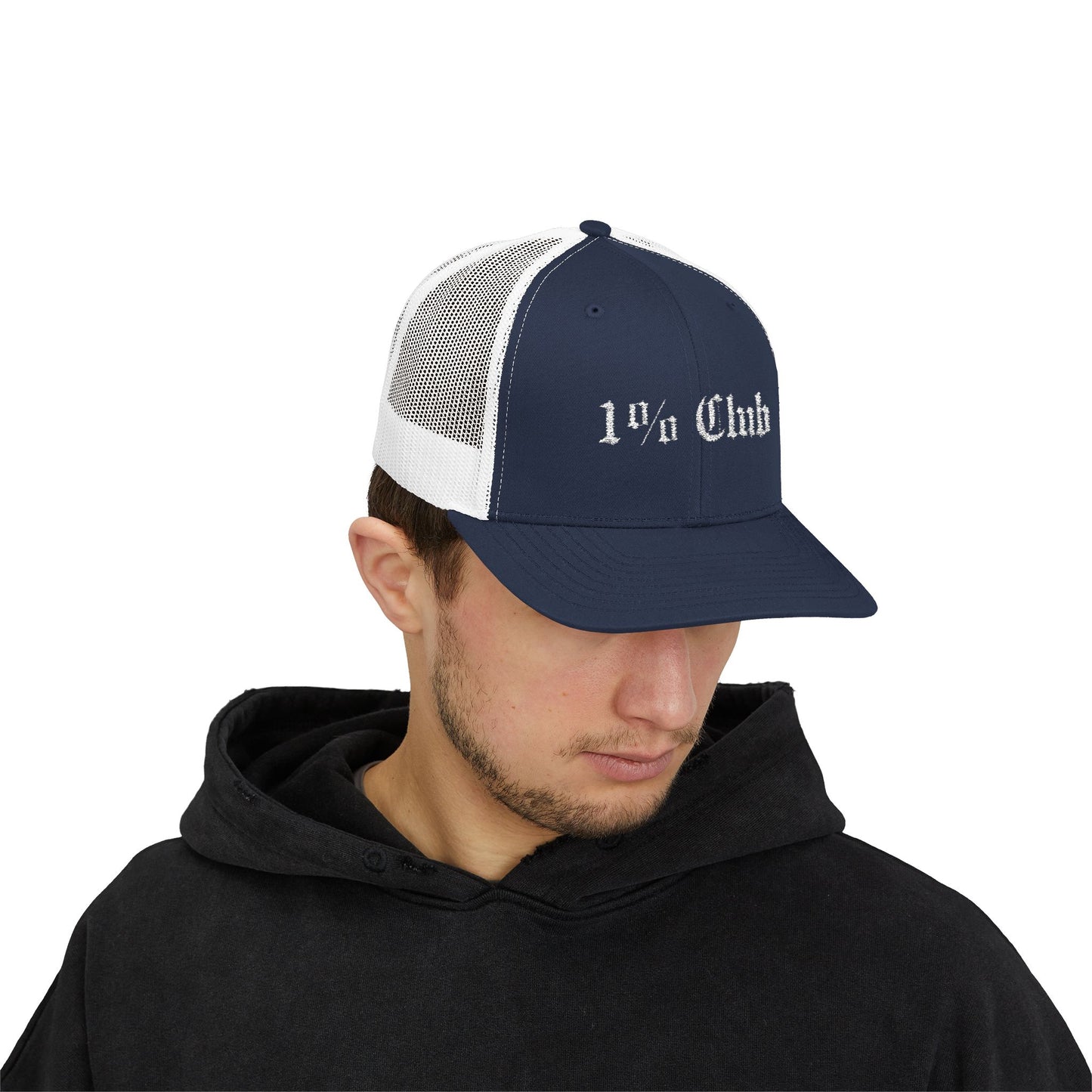 1 Percent Club | Trucker Cap | Stylish Hat for Everyday, Perfect Gift, Trendy Headwear for Festivals, Sports, Casual Wear