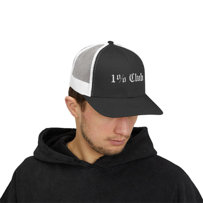 1 Percent Club | Trucker Cap | Stylish Hat for Everyday, Perfect Gift, Trendy Headwear for Festivals, Sports, Casual Wear