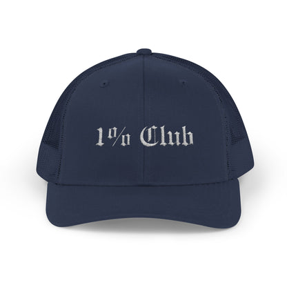 1 Percent Club | Trucker Cap | Stylish Hat for Everyday, Perfect Gift, Trendy Headwear for Festivals, Sports, Casual Wear